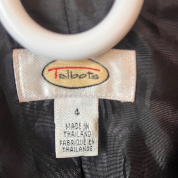 Vintage Talbots Floral Womens Blazer Jacket Size 4 Red Orange Botanical Tapestry - Picture 8 of 9